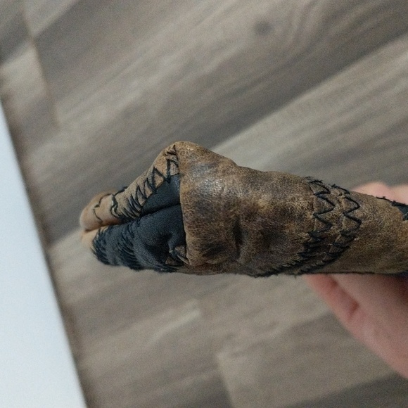 #59.VTG Quilted Leather Multicolor Snap Top Wallet - Picture 5 of 9